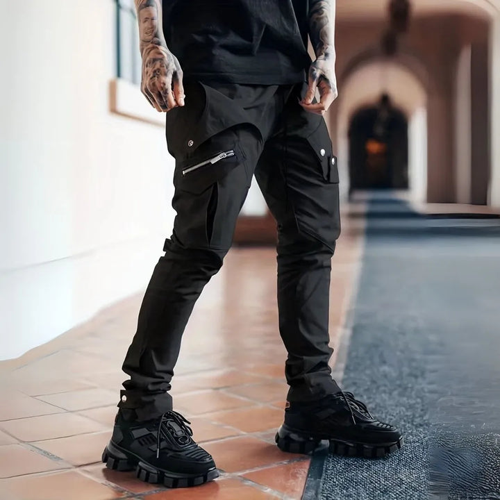 Aaron Tactical Zipper Cargo Pants