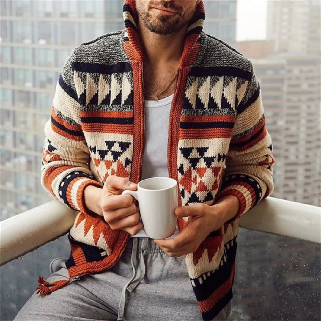 Alaric Jacquard Cardigan 0