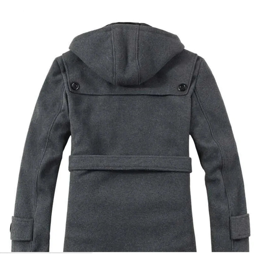 Alex Men’s Wool-Blend Hooded Trench Coat