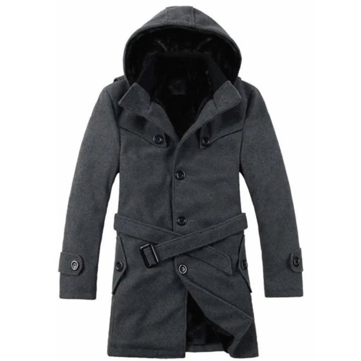 Alex Men’s Wool-Blend Hooded Trench Coat