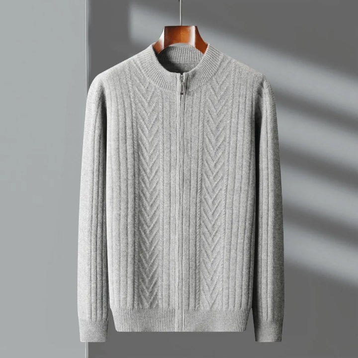 Anders Merino Wool Full-Zip Sweater