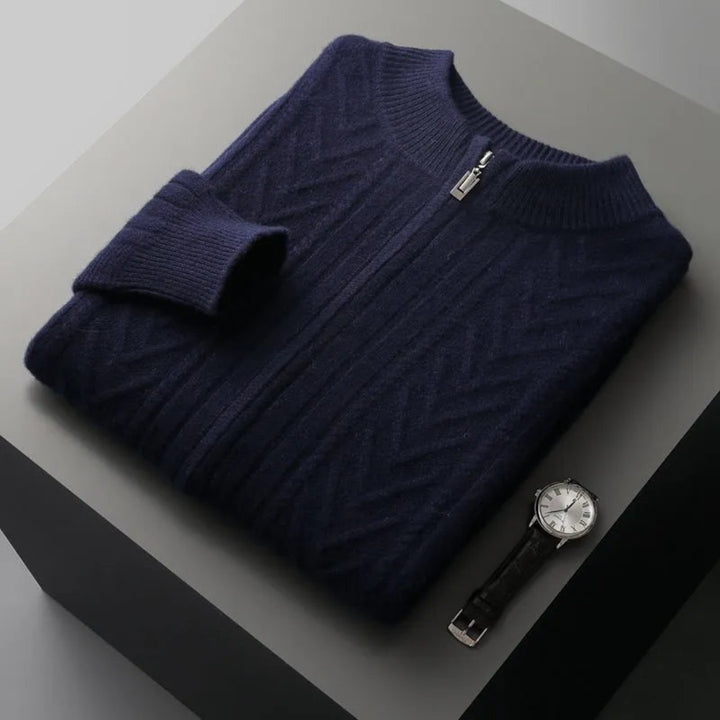 Anders Merino Wool Full-Zip Sweater