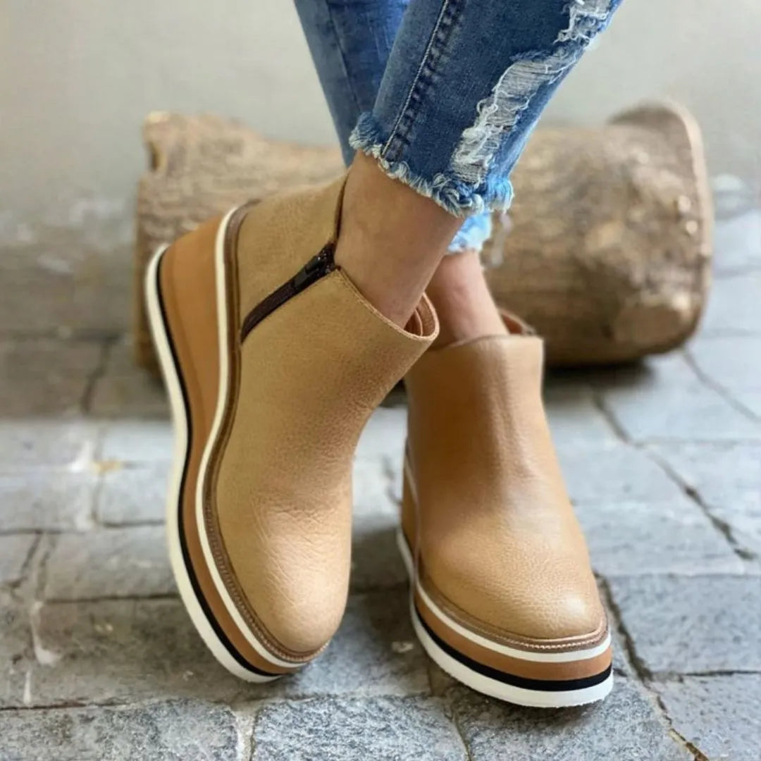 Angelique Platform Ankle Boots