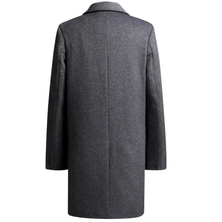 Asher Asymmetrical Wool Overcoat