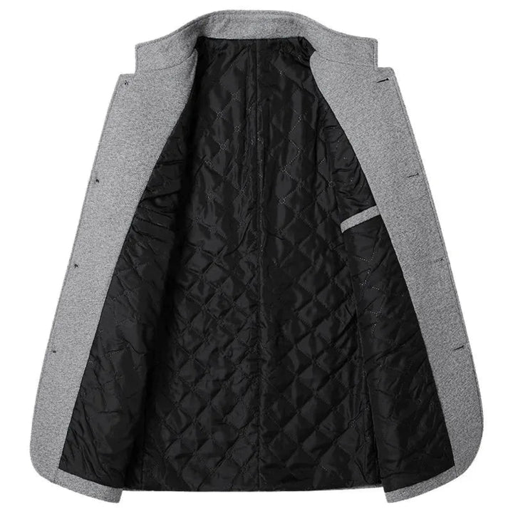 Ashton Stand Collar Tailored Overcoat