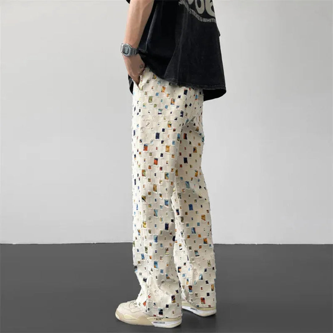 Axel Mosaic Patchwork Pants