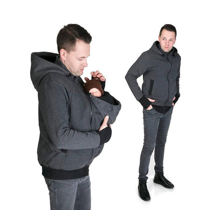Baby Carrier Jacket for Dads | 3-in-1 Babywearing Coat with Removable Insert | The Lion Style 2