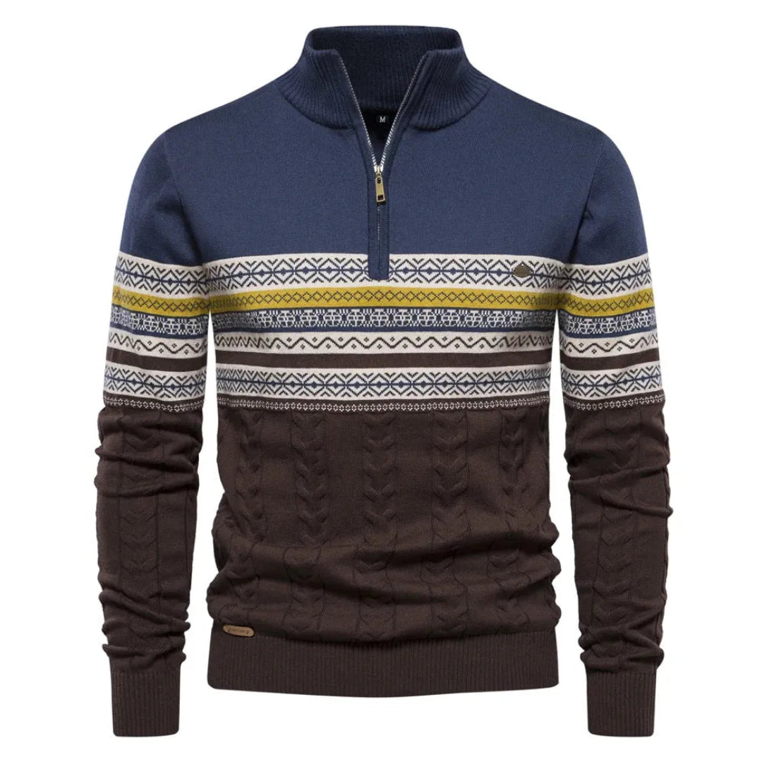 Bradley Nordic Quarter-Zip Sweater