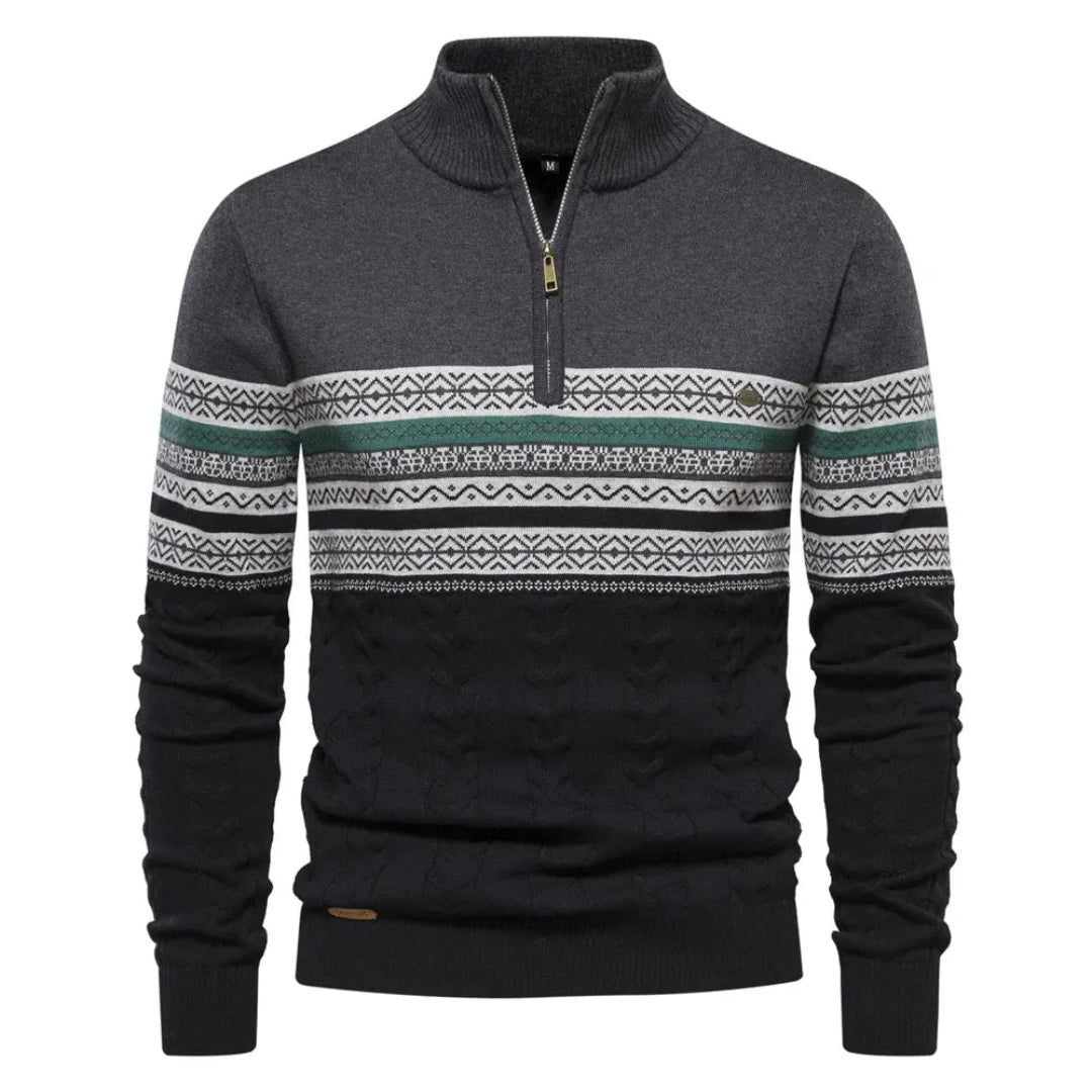 Bradley Nordic Quarter-Zip Sweater