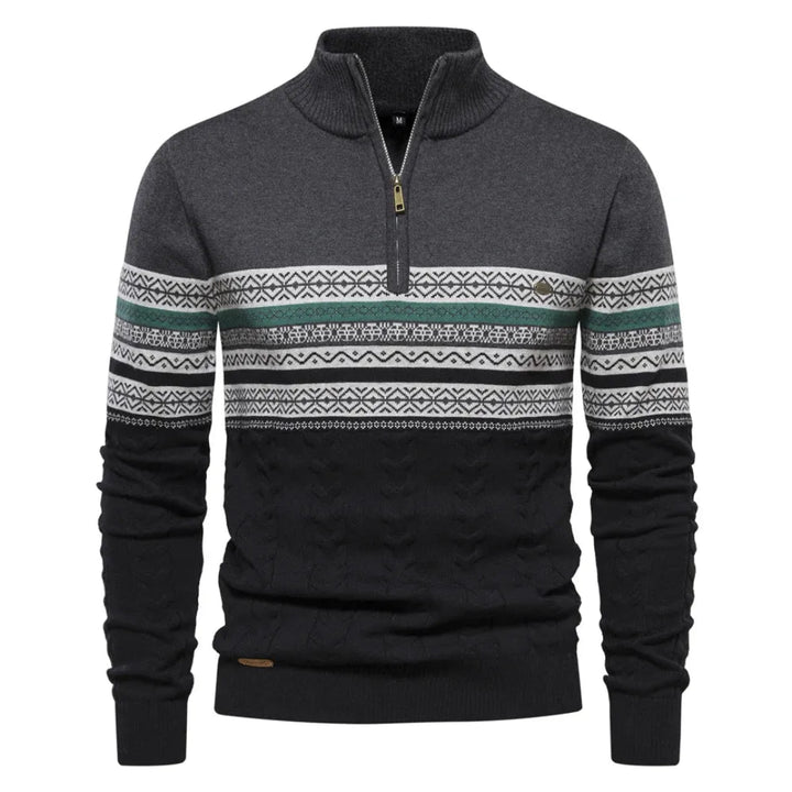 Bradley Nordic Quarter-Zip Sweater