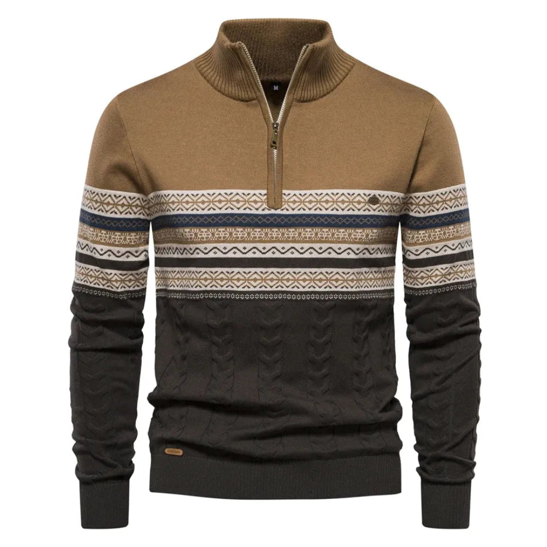 Bradley Nordic Quarter-Zip Sweater