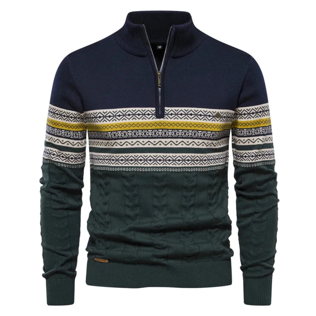 Bradley Nordic Quarter-Zip Sweater