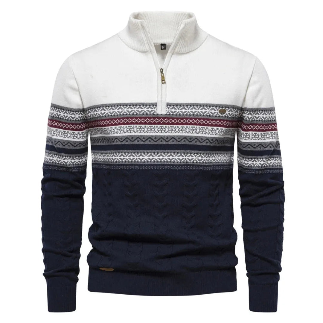 Bradley Nordic Quarter-Zip Sweater