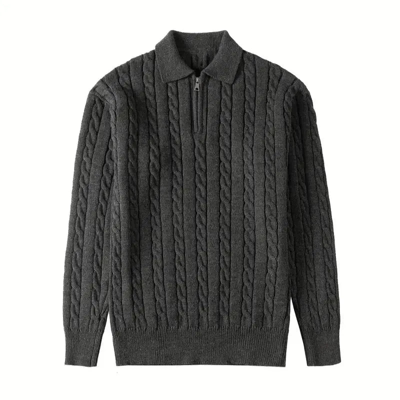 Orion Cable Knit Half-Zip Sweater