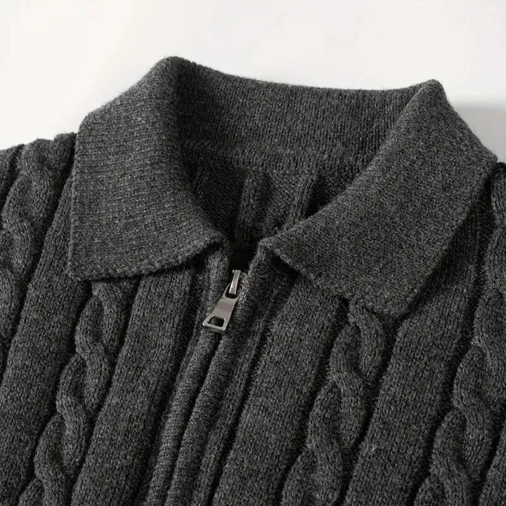 Orion Cable Knit Half-Zip Sweater