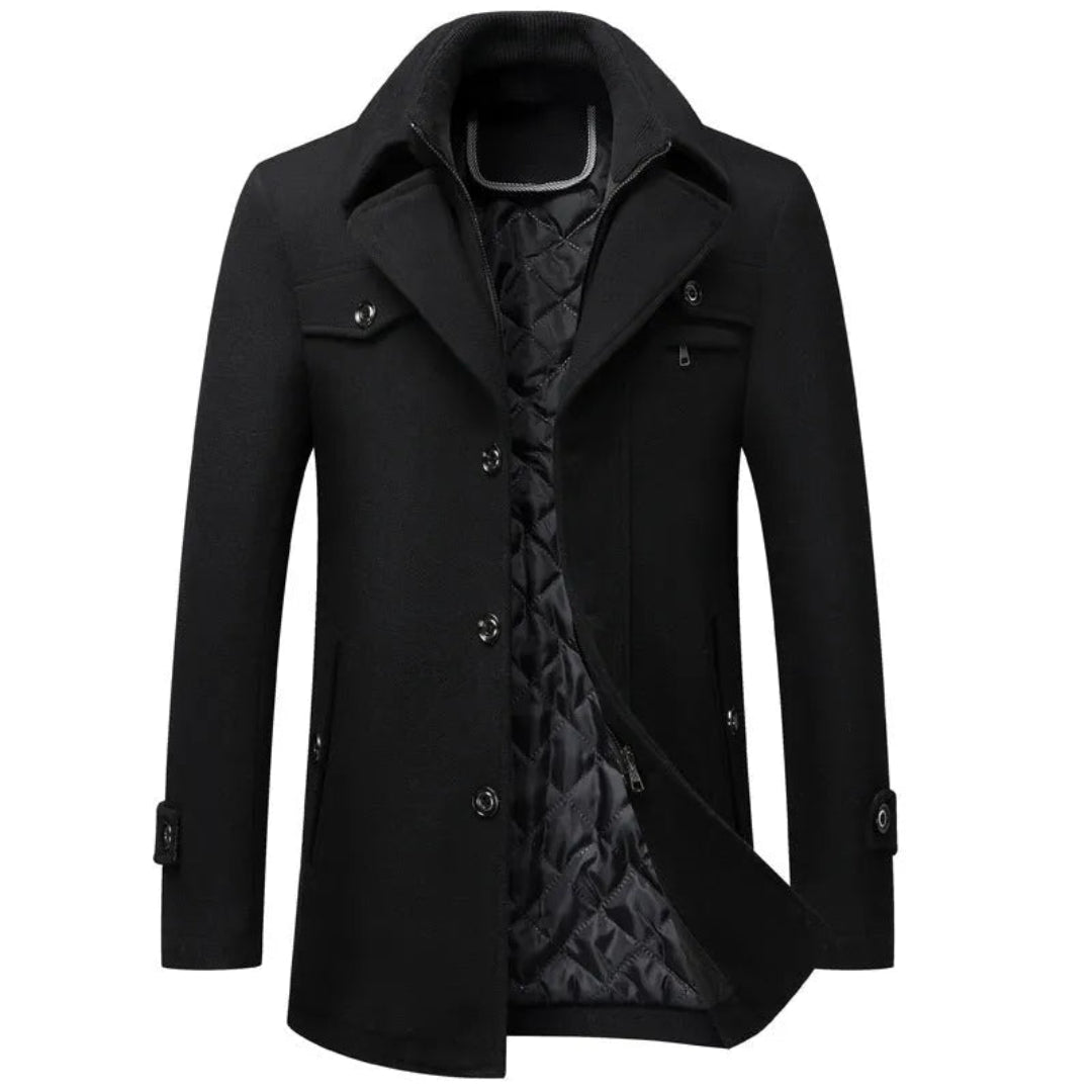 Camden Quilted Cashmere Overcoat
