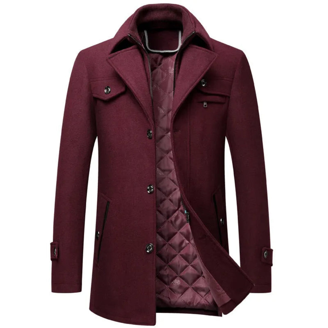 Camden Quilted Cashmere Overcoat