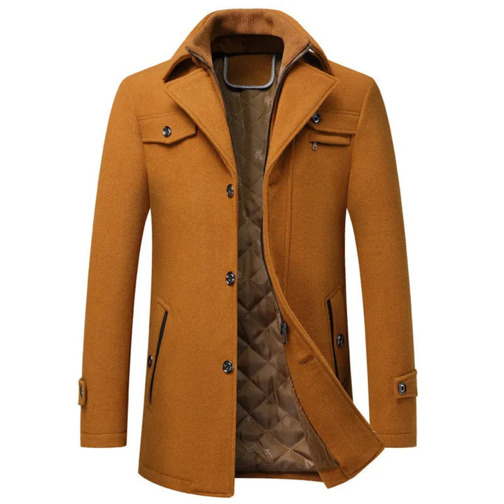 Camden Quilted Cashmere Overcoat
