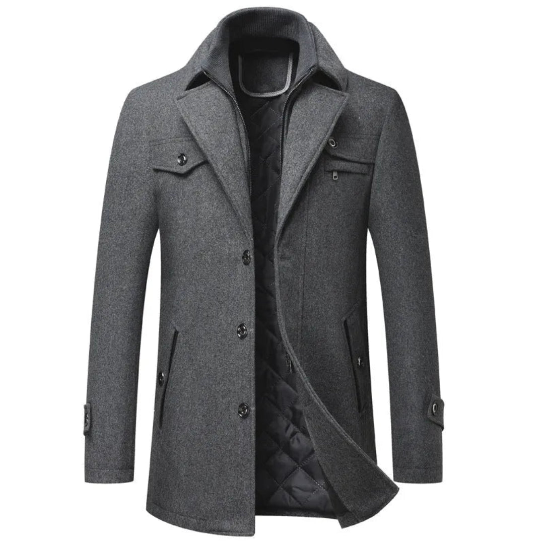 Camden Quilted Cashmere Overcoat