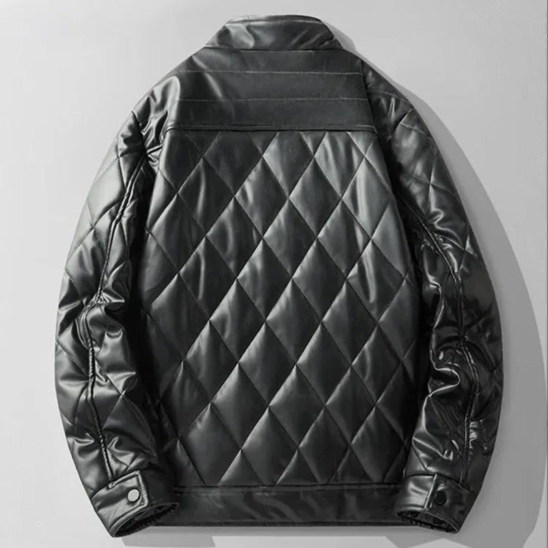 Carl Quilted Leather Jacket