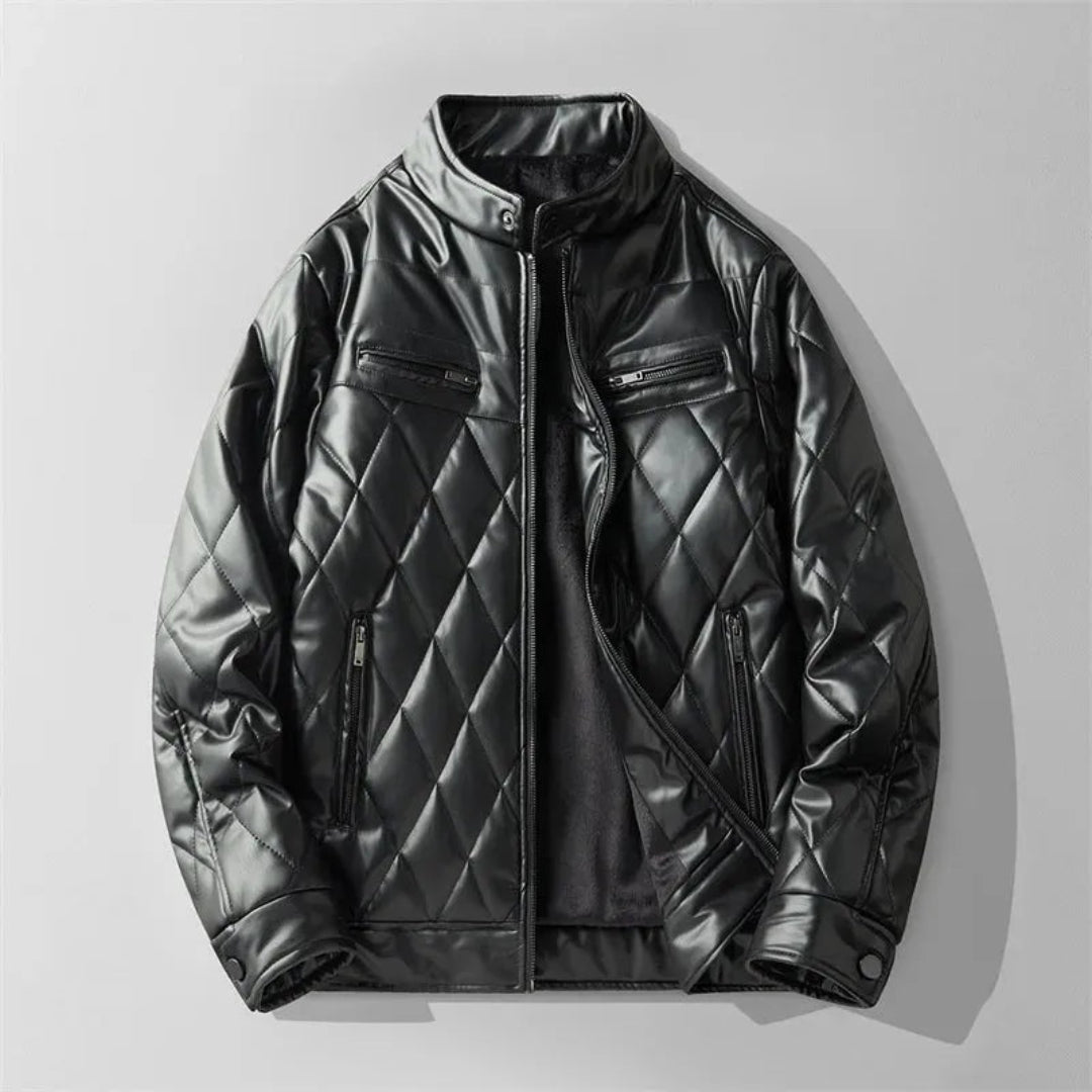 Carl Quilted Leather Jacket