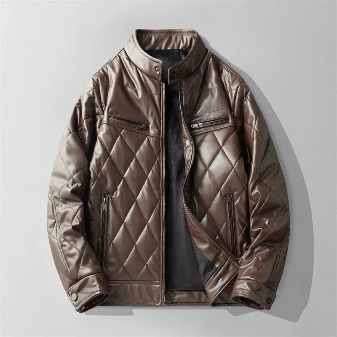 Carl Quilted Leather Jacket