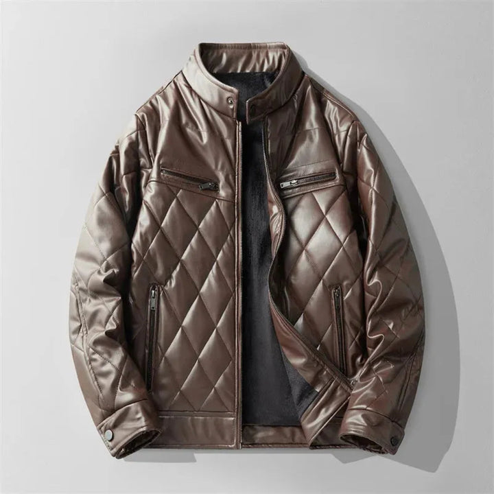 Carl Quilted Leather Jacket
