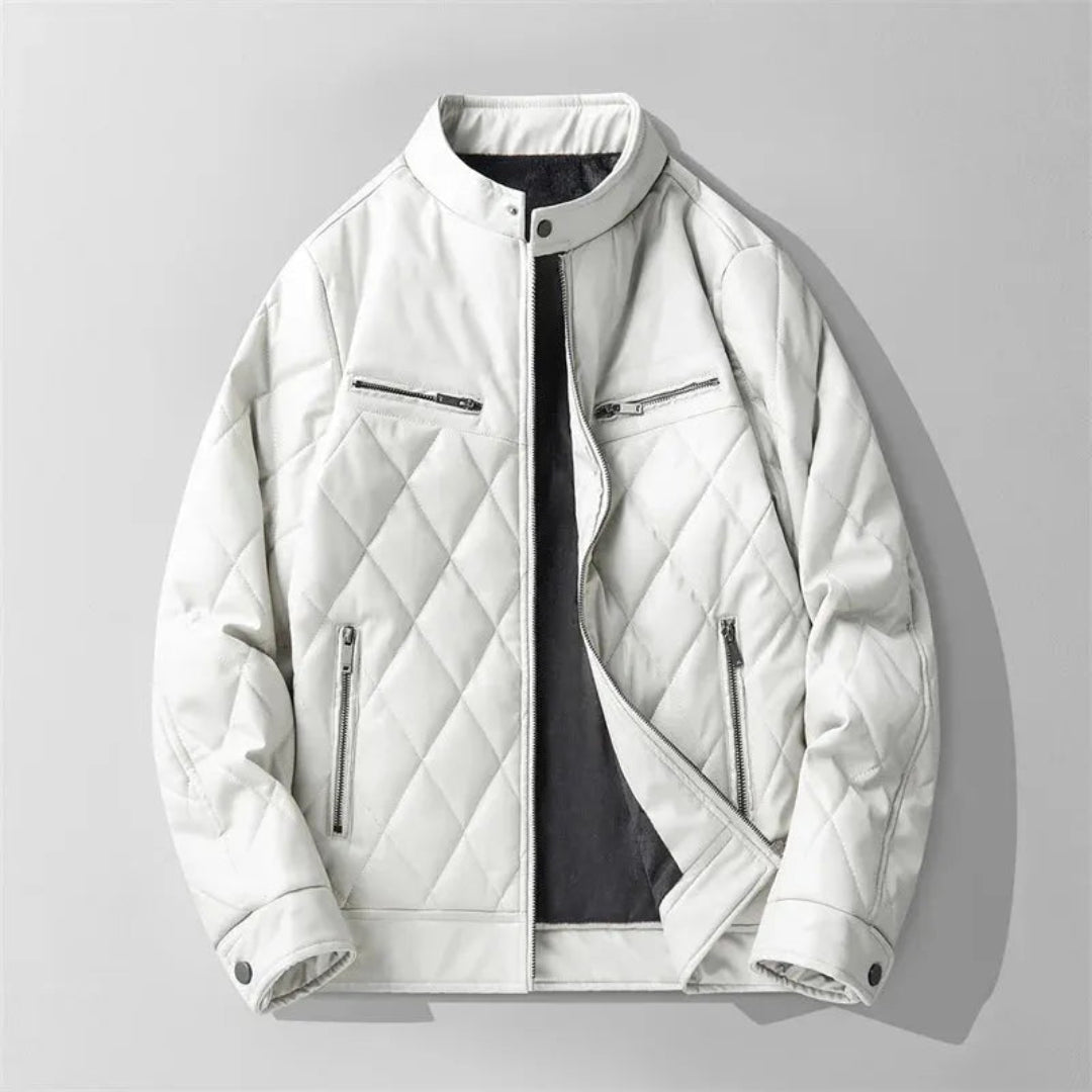 Carl Quilted Leather Jacket