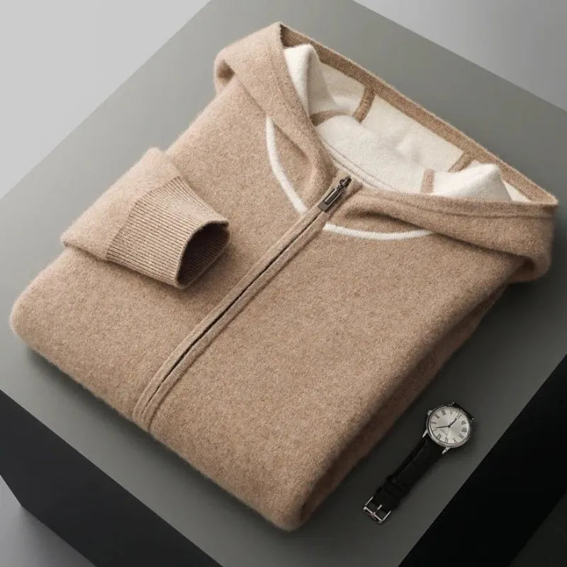 Brandon Full-Zip Wool Sweater