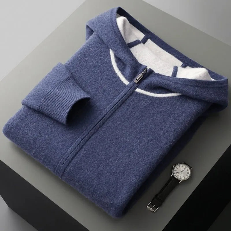 Brandon Full-Zip Wool Sweater