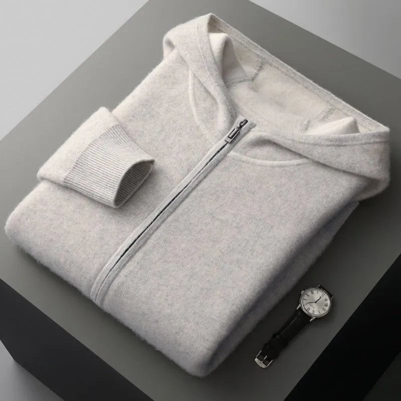 Brandon Full-Zip Wool Sweater