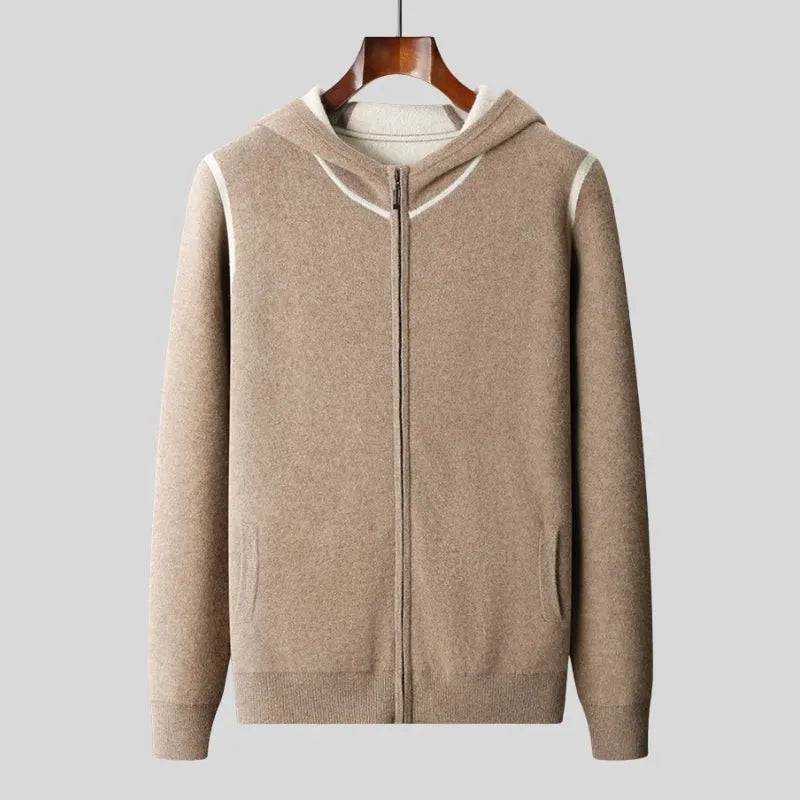 Brandon Full-Zip Wool Sweater