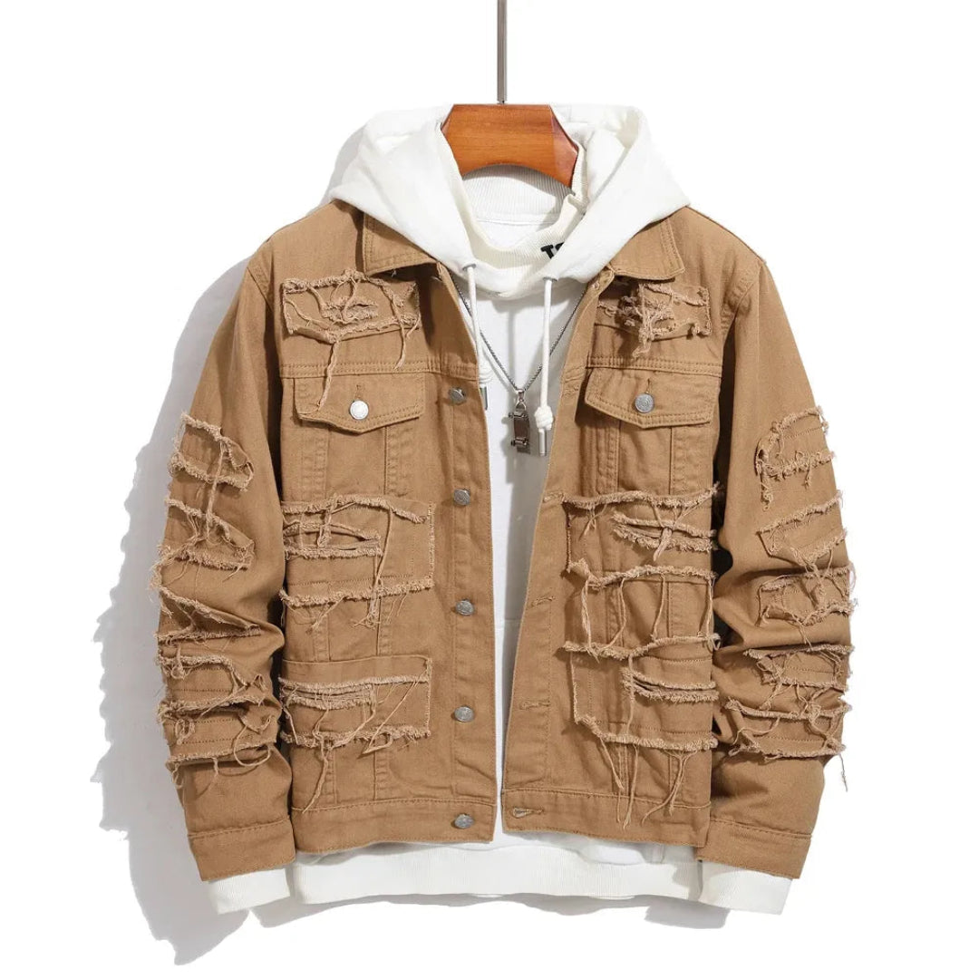Charlie Distressed Denim Jacket