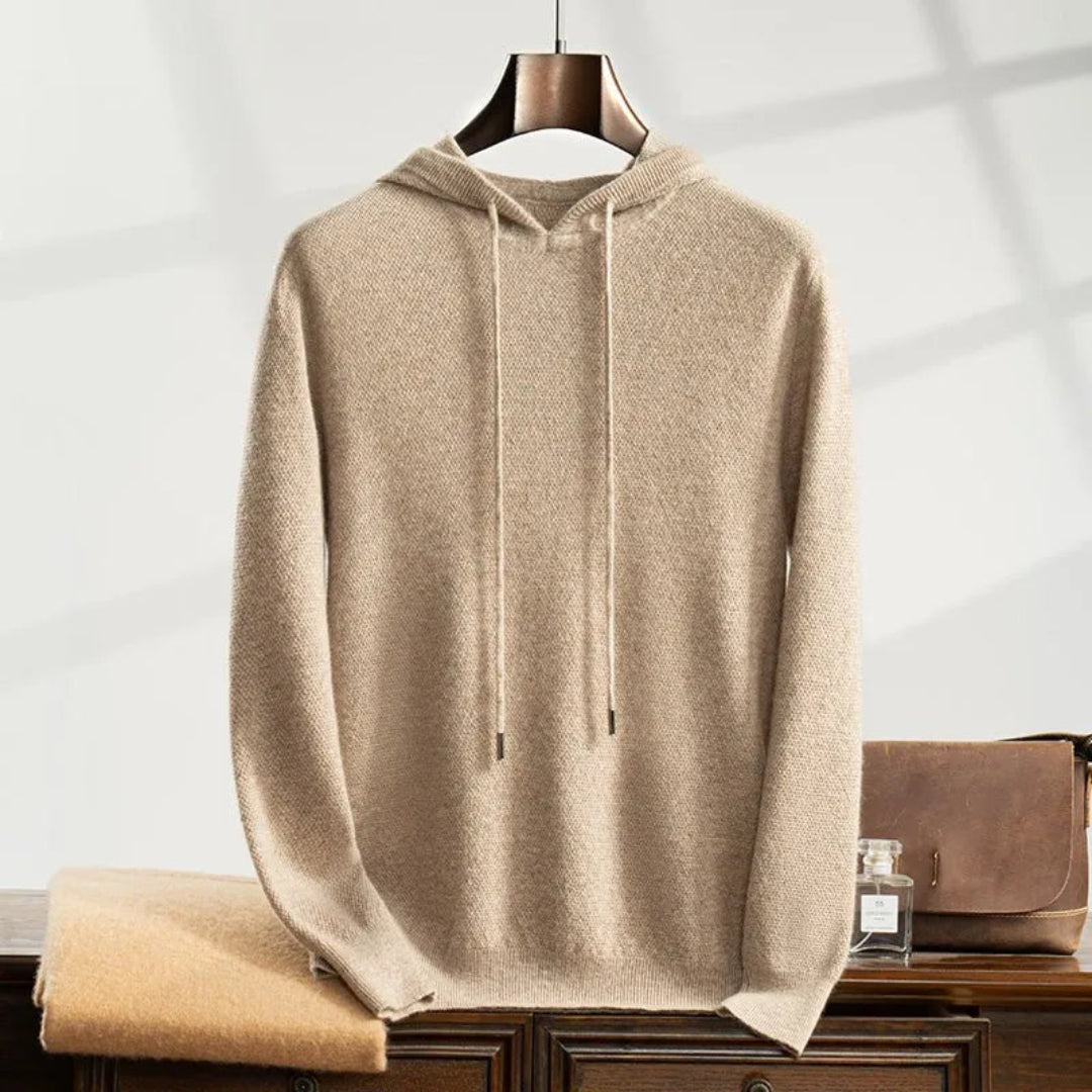 Charlie Premium Cashmere Hooded Sweater
