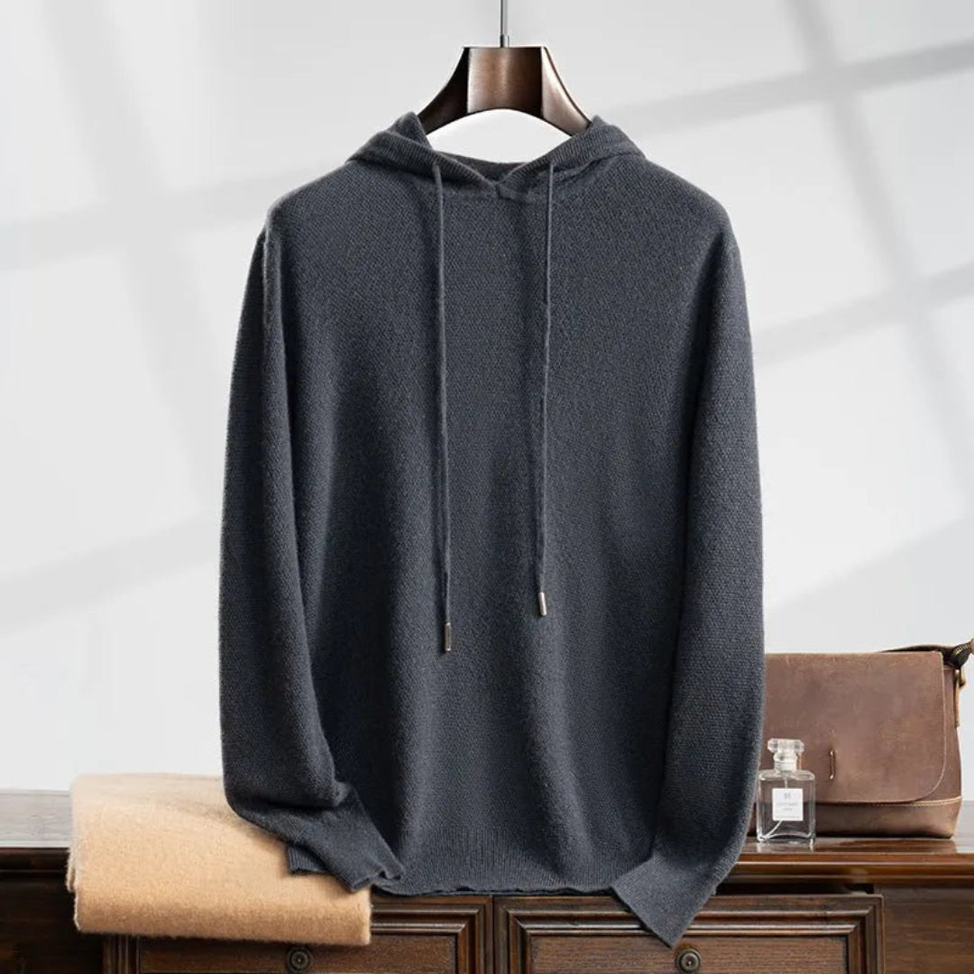 Charlie Premium Cashmere Hooded Sweater