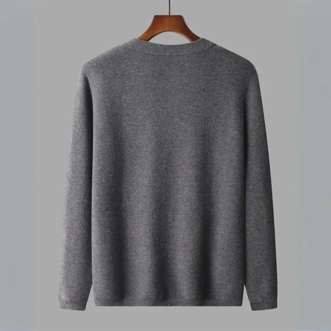 Chris V-Neck Wool Cardigan
