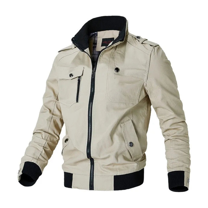 Charlie Slim Fit Military Bomber Jacket