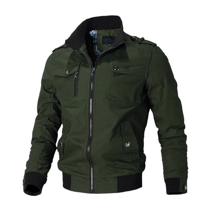 Charlie Slim Fit Military Bomber Jacket