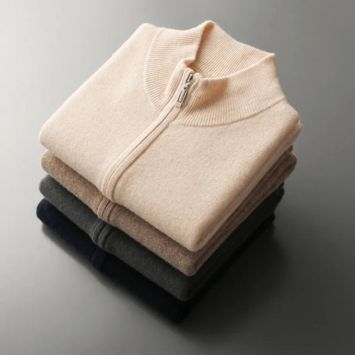 Clark Wool Full-Zip Knit Vest
