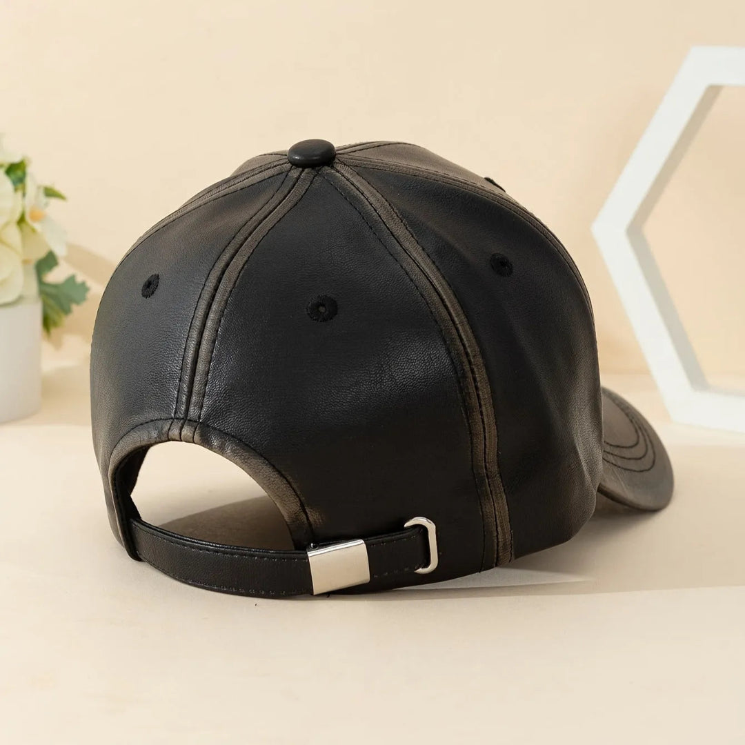 Classic Leather Baseball Cap
