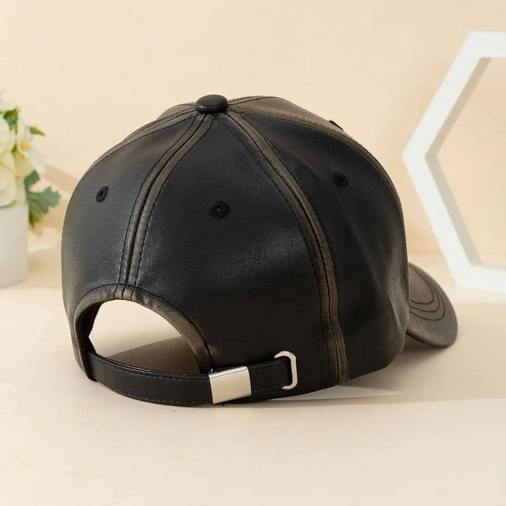 Classic Leather Baseball Cap