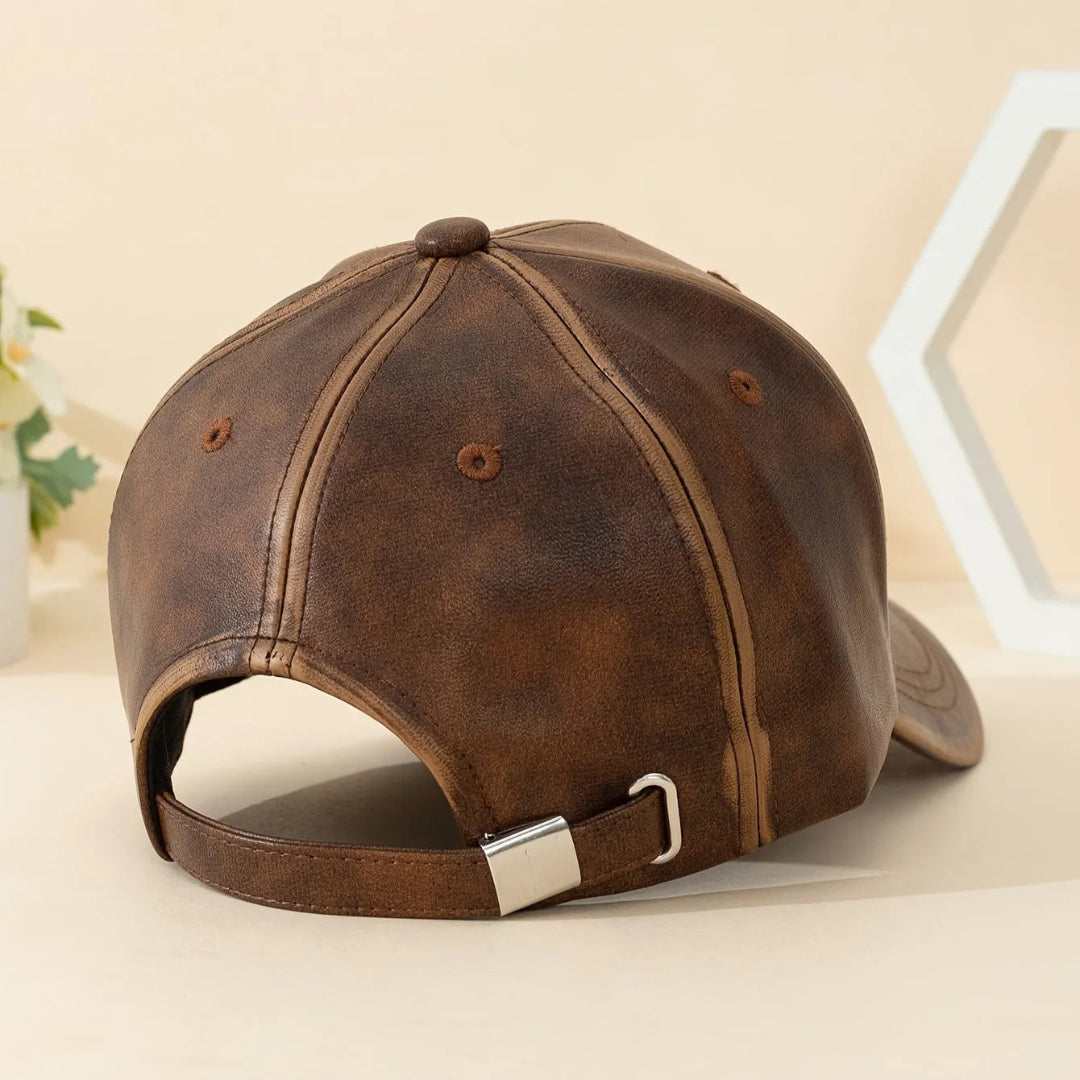Classic Leather Baseball Cap