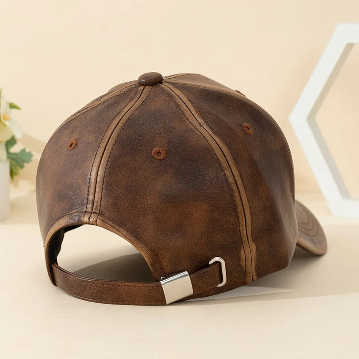 Classic Leather Baseball Cap