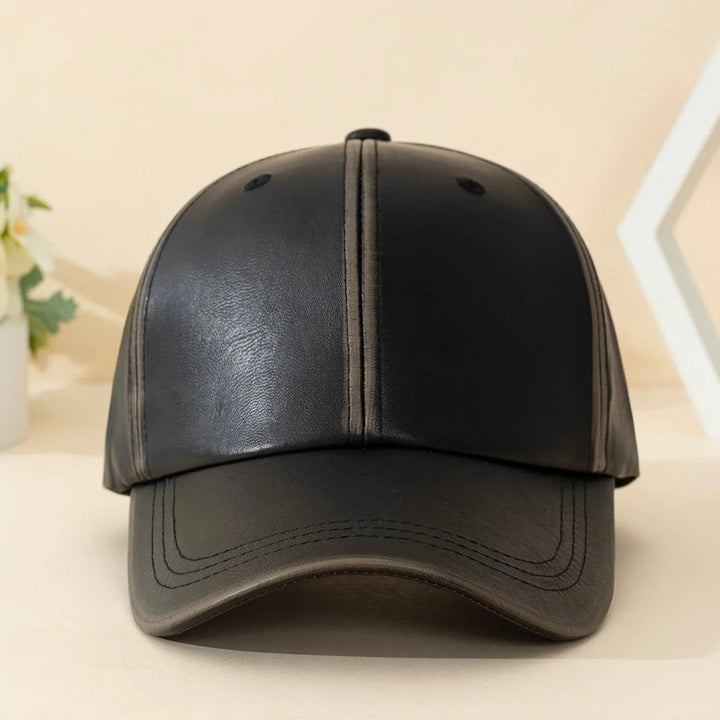 Classic Leather Baseball Cap