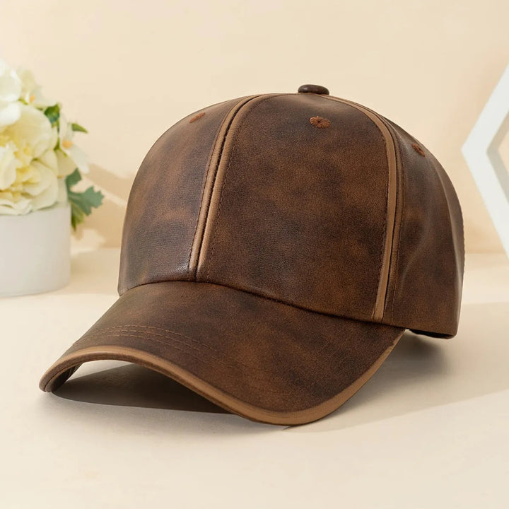 Classic Leather Baseball Cap