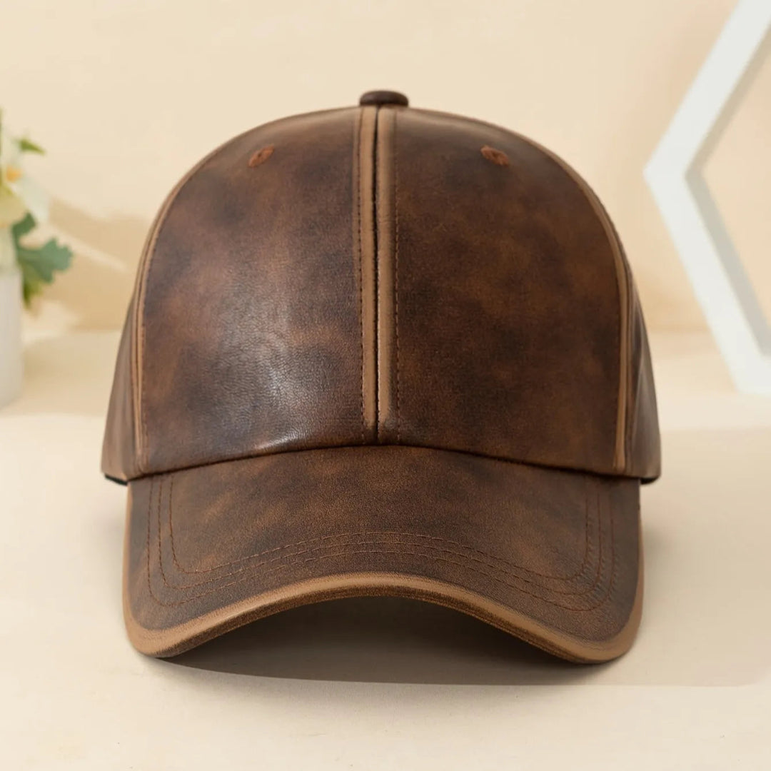 Classic Leather Baseball Cap
