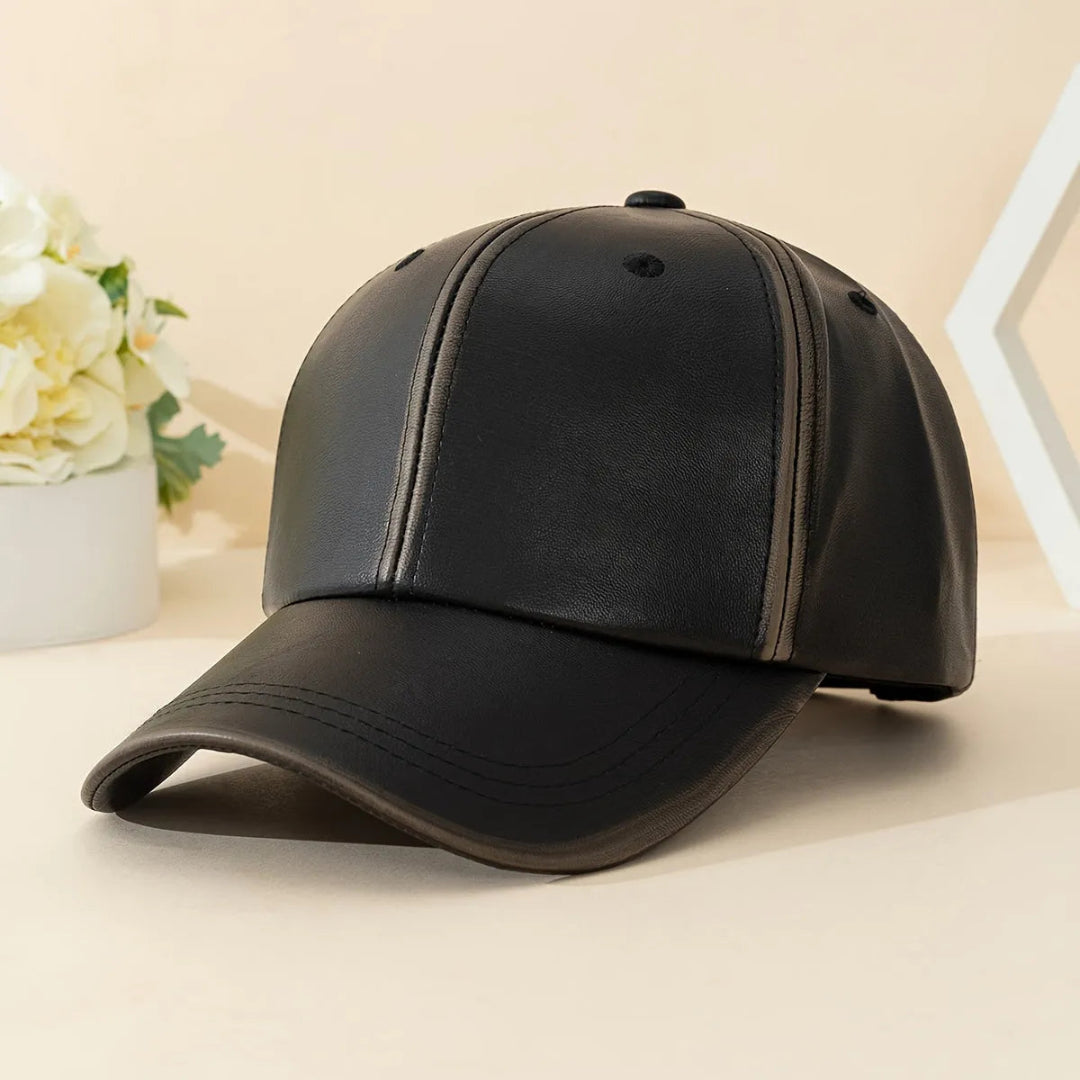 Classic Leather Baseball Cap