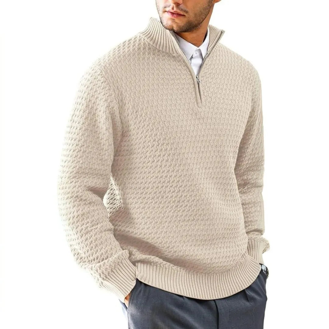 Cody Textured Half-Zip Sweater