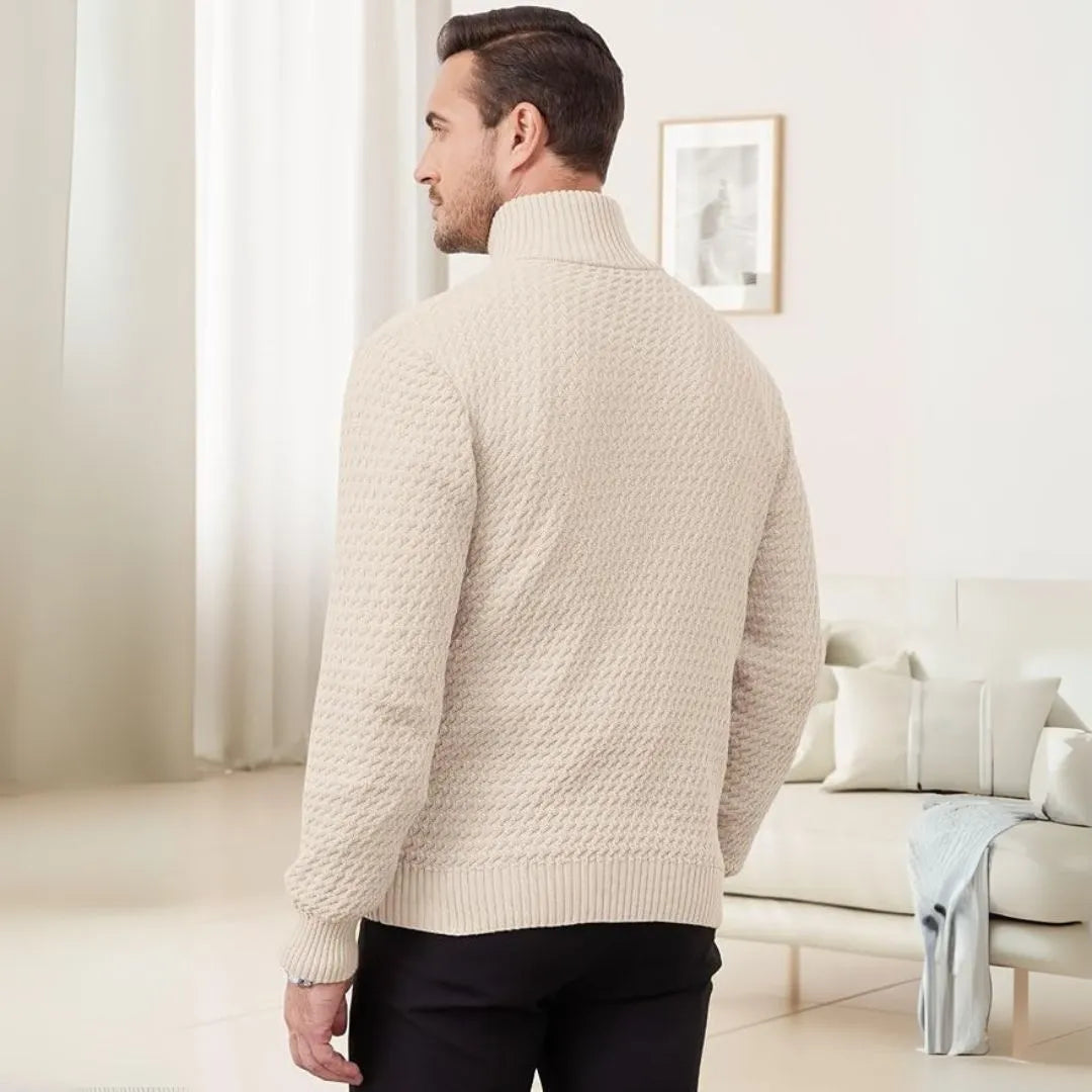 Cody Textured Half-Zip Sweater