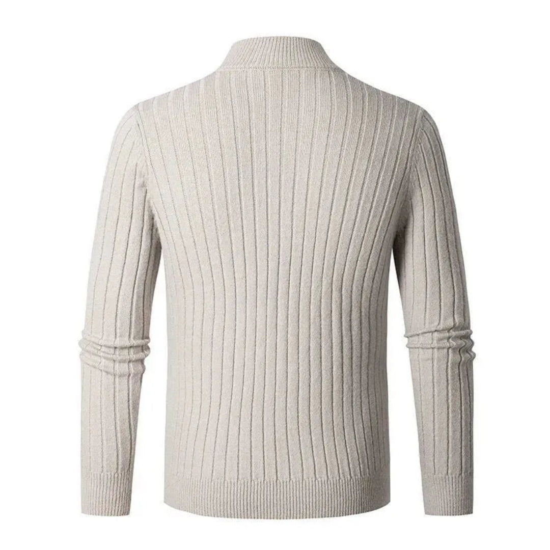 Cole Ribbed Half-Zip Sweater
